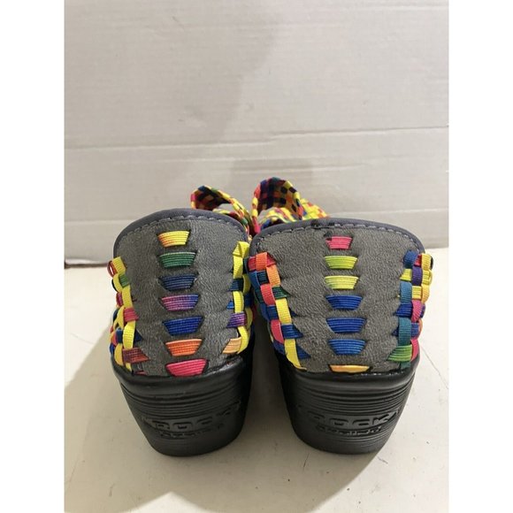 Rock Spring women size 9.5 Multi/neon elastic slip on Wedge Heel shoes - Picture 4 of 8